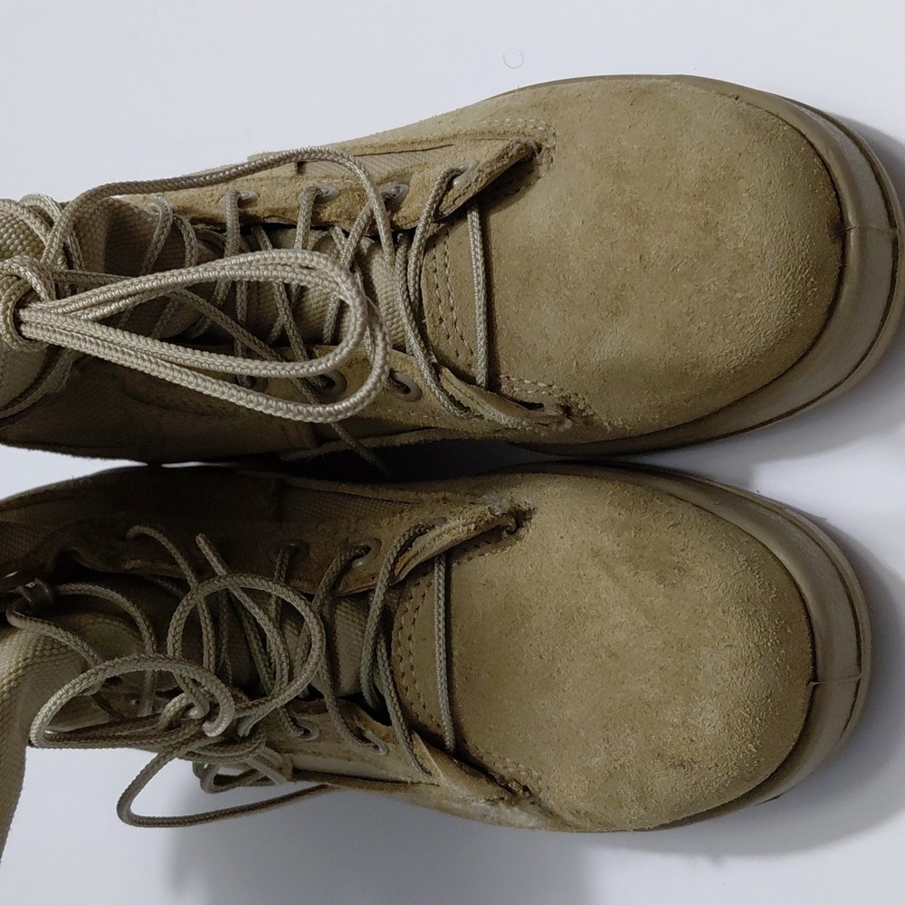 BELLEVILLE  Men's Leather Military  Tactical Steel Toe Boots Coyote Brown Size 5